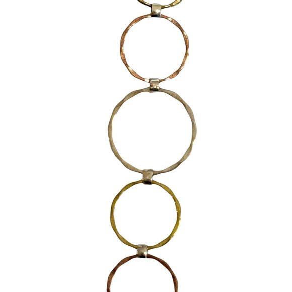 RLM Studio Brass Gold Copper Circle Necklace Multi Sized Hoops 925 NWT - Picture 2 of 5